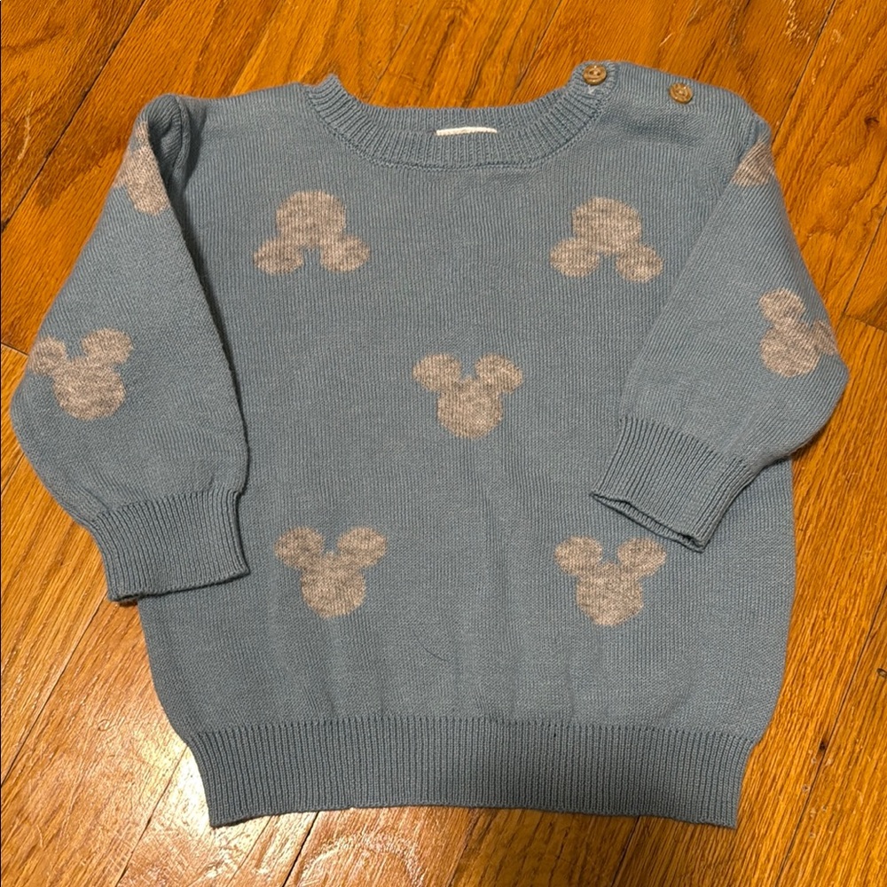Disney Blue Mickey Mouse Kids Sweater